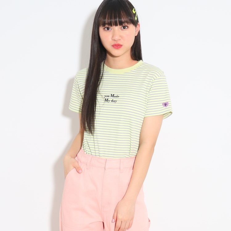 カラーボーダーTシャツ