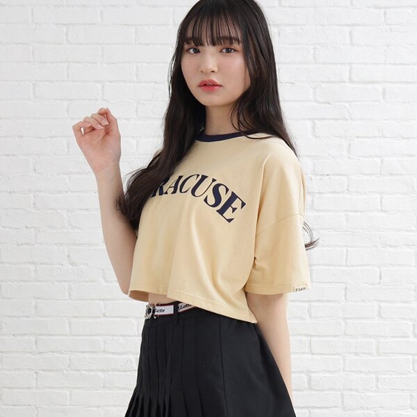 リンガークロップドTシャツ