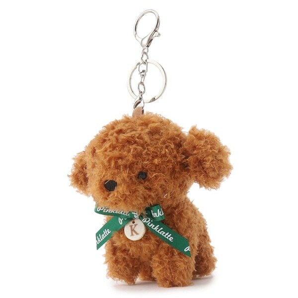 イニシャルプードルマスコットチャーム