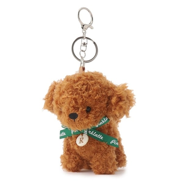 イニシャルプードルマスコットチャーム