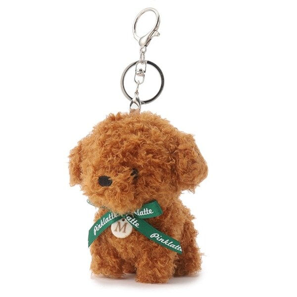 イニシャルプードルマスコットチャーム