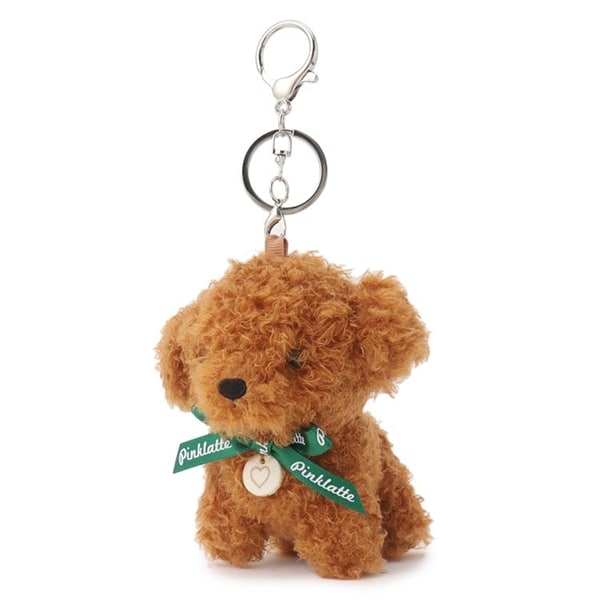 イニシャルプードルマスコットチャーム