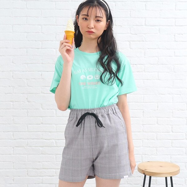 【130cm/165cmサイズあり/プチプラアイテム】スイーツグラフィックTシャツ