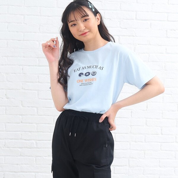 【130cm/165cmサイズあり/プチプラアイテム】スイーツグラフィックTシャツ