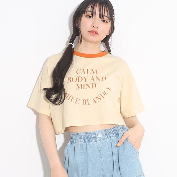 【接触冷感機能付き】リンガー配色Tシャツ