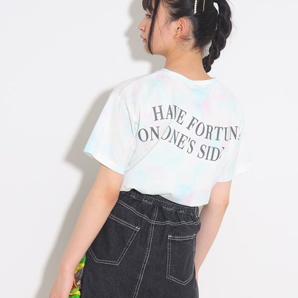 一枚で主役級！タイダイバックロゴTシャツ