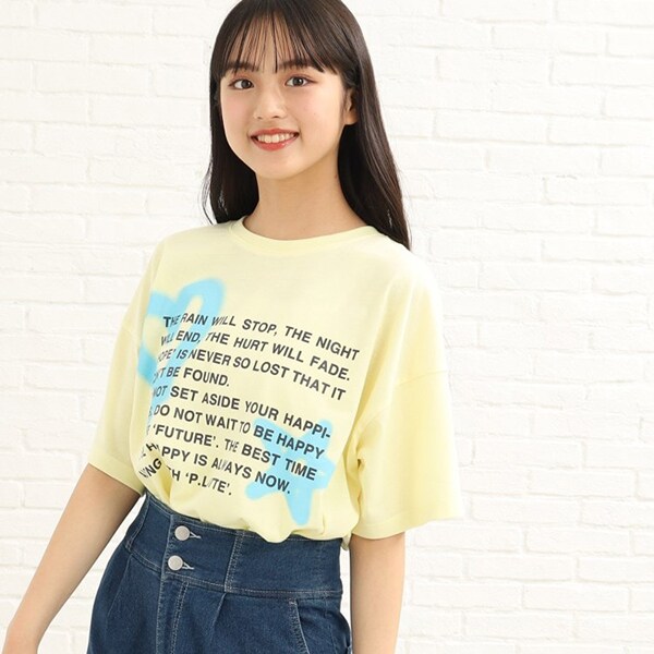 スプレープリントTシャツ