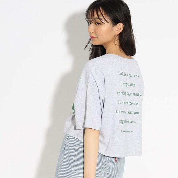 【綿100％】カレッジプリントTシャツ
