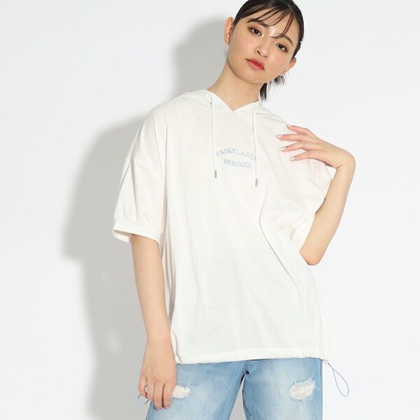 ビッグシルエットカラーロゴチュニック