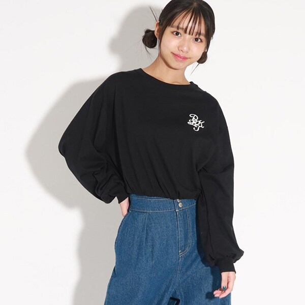 裾バルーンロンT
