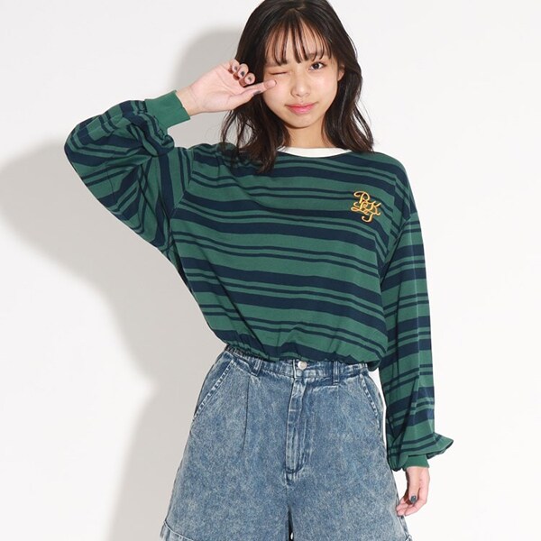 裾バルーンロンT