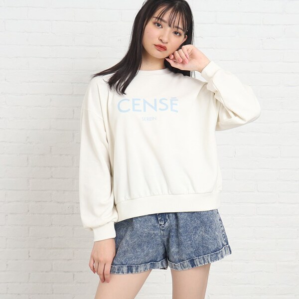 【130サイズあり】ガーリーロゴ裏毛プルオーバー