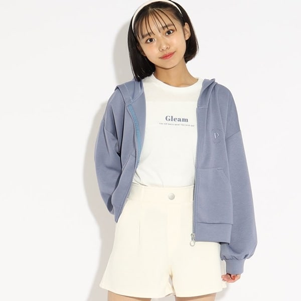 【2点SET】ダンボール素材パーカー＋インナーロゴTシャツSET