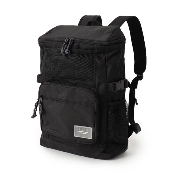 【容量約23．5L】メッシュポケット付きBOX型リュック