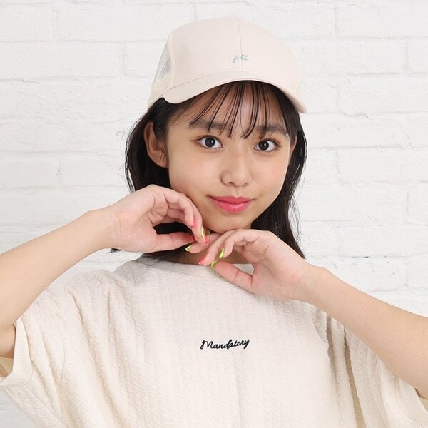 リボンメッシュCAP