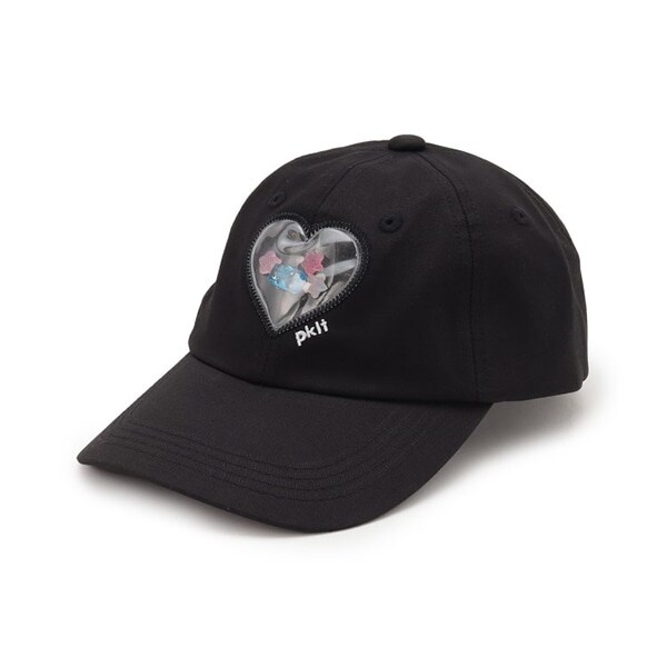 ハートビニール×モチーフ入りCAP