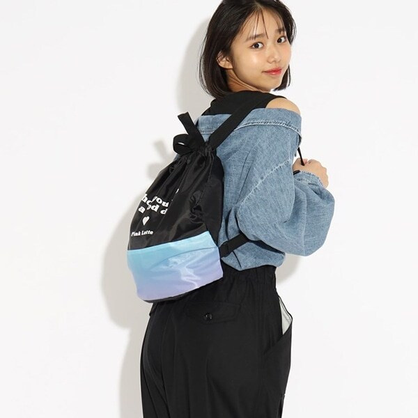 グラデーション配色ナップサック