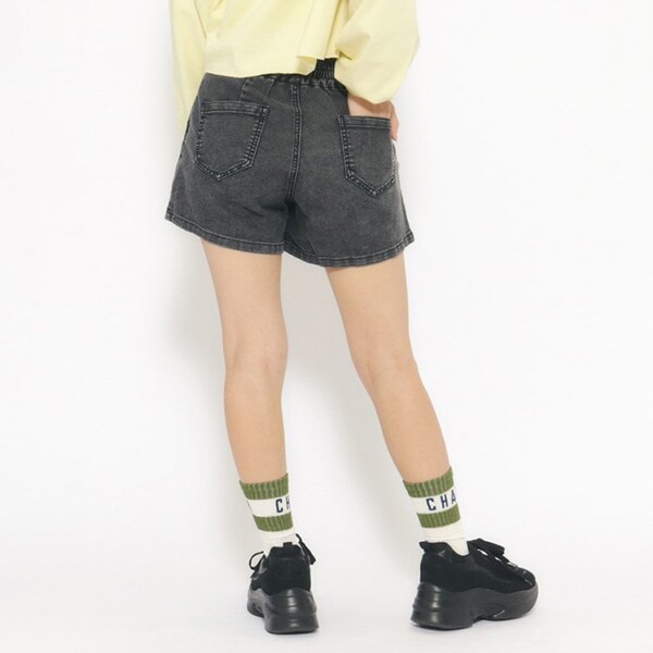 【アジャスターあり】2つボタンハイウエストショートパンツ