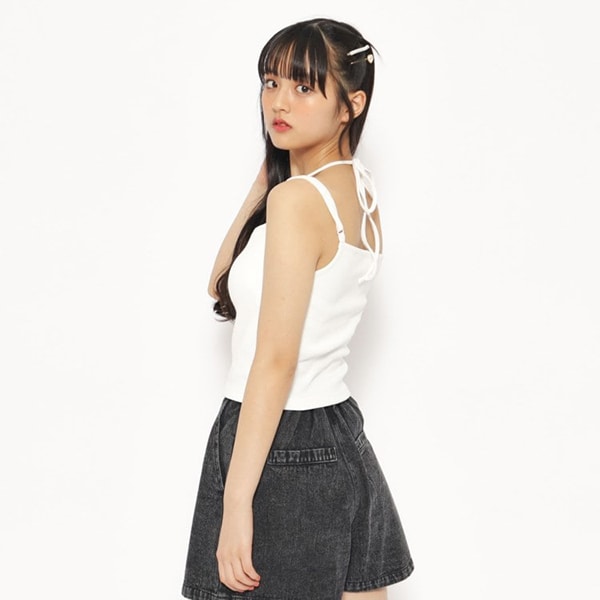 【パッド付】テレコキャミソール