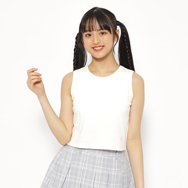 【パッド付】テレコアメリカンスリーブタンク