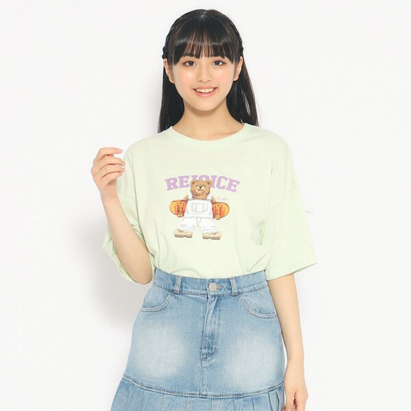 【ニコラ4月号掲載】スケボーベアTシャツ