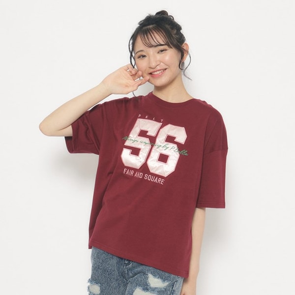 サテンアップリケアソートTシャツ