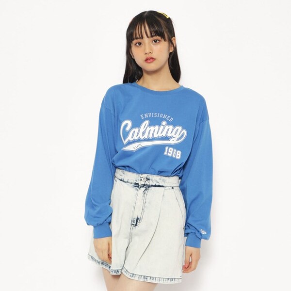 【130cmあり】カレッジロゴロングTシャツ