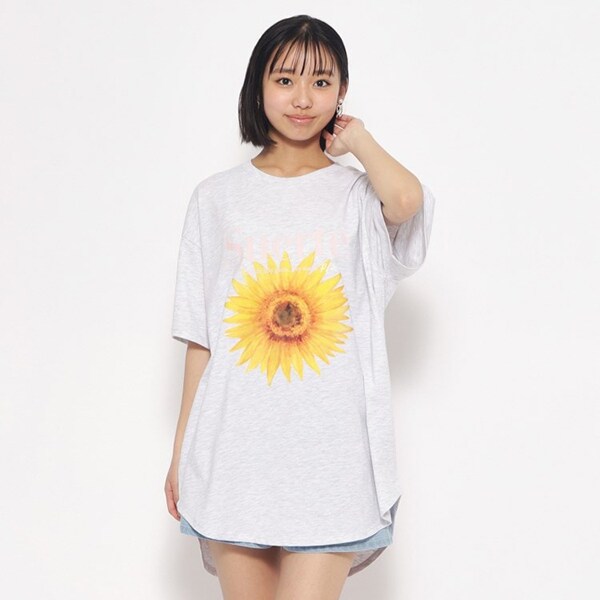 超美品 タグ付き LEONARD SPORT カットソー チュニック 花柄