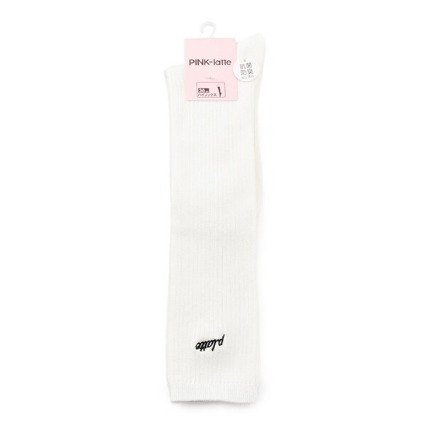 ワンポイントロゴ36cm丈ハイソックス