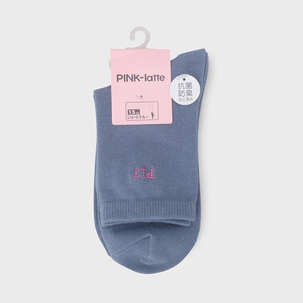 15cm リブロゴショート丈ソックス