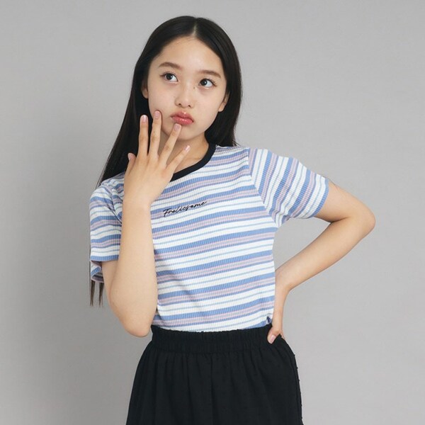 コンパクトリブTシャツ