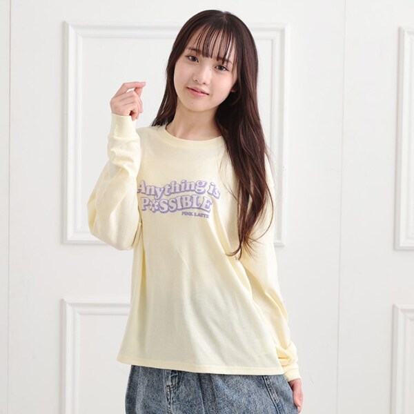 ロゴ発砲プリントロンT