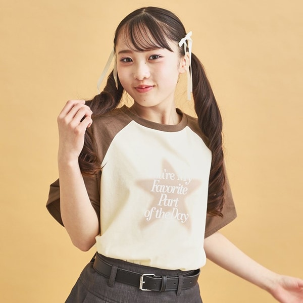 スプレー星ラグランTシャツ