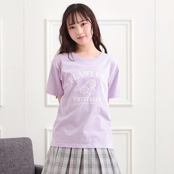チェリーモチーフTシャツ