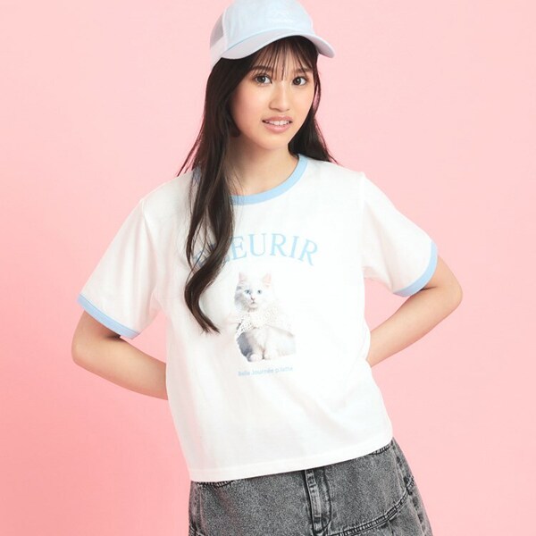 フォトネコリンガーTシャツ