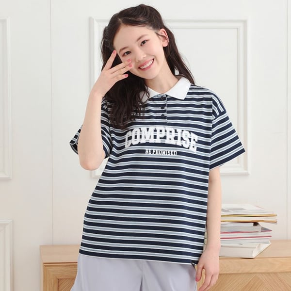 ラガーシャツTシャツ(SS(130-140) オフホワイト(203)): ジュニア