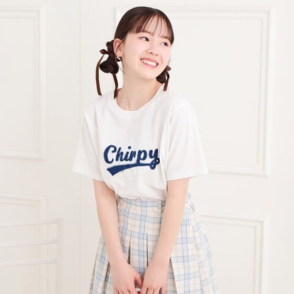 ツイルアップリケTシャツ