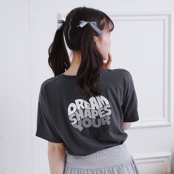 接触冷感バックハートロゴTシャツ