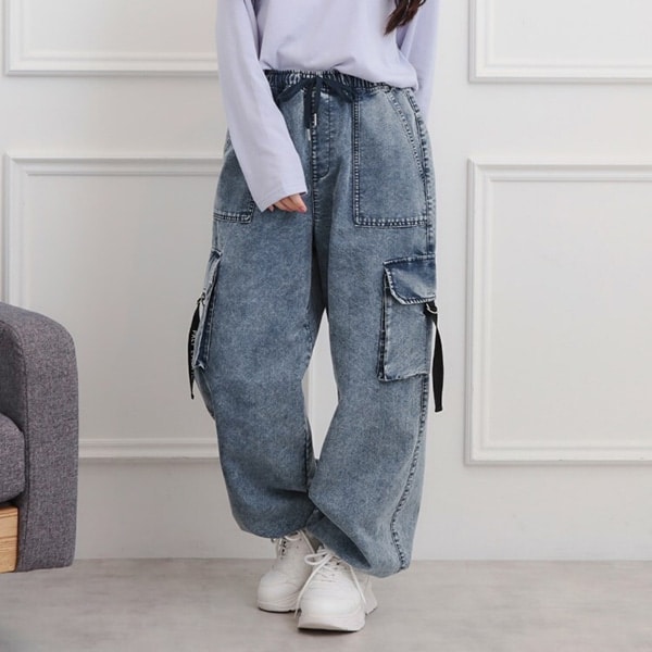 ベーシックデニムカーゴパンツ