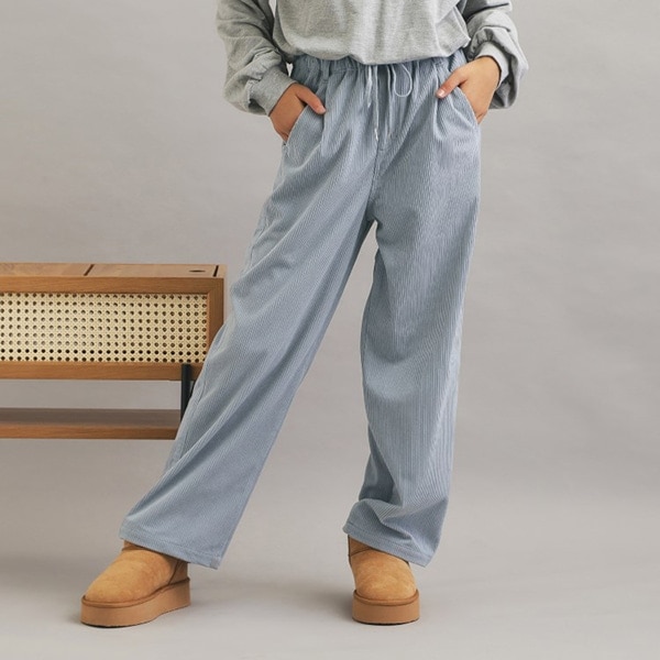 コーデュロイイージーロングパンツ