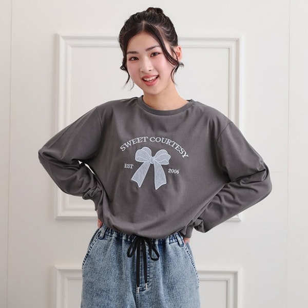 裾ドロストチュールプルオーバー