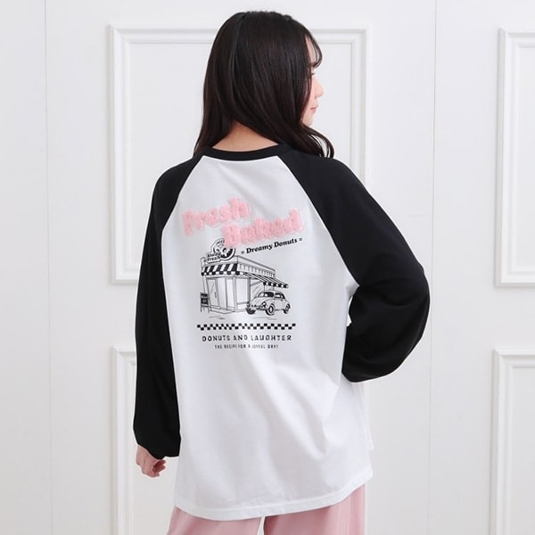 ラグランサガラチュニックロンT