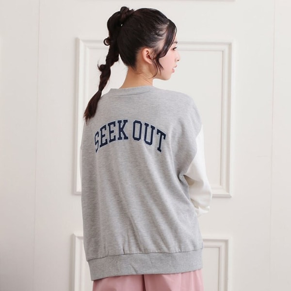 バックカレッジVネックカーディガン