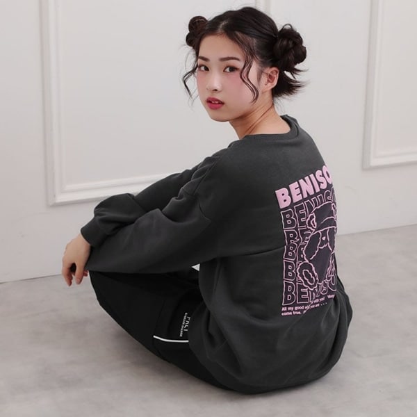 バケハくまちゃん裏毛トレーナー