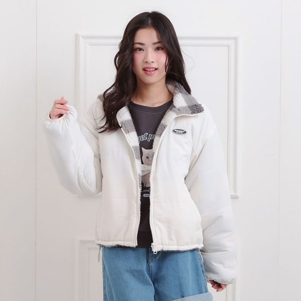 ボアリバーシブルブルゾン