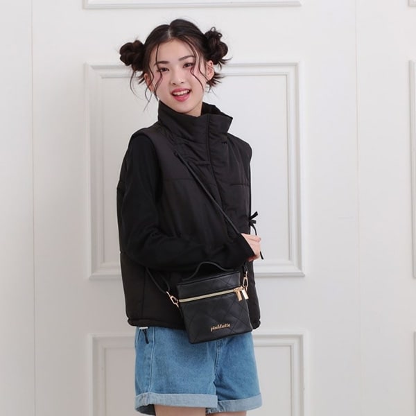 【2WAY】キルトバニティショルダー