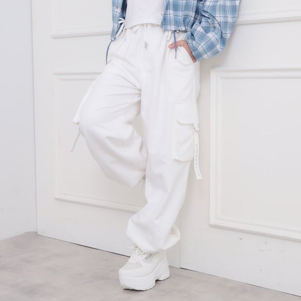 ピーチ起毛ベーシックカーゴパンツ