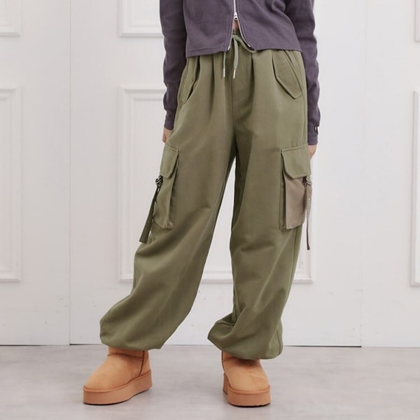 ピーチ起毛ベーシックカーゴパンツ