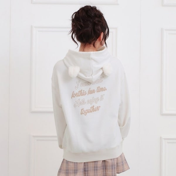 くま耳チュニックパーカー