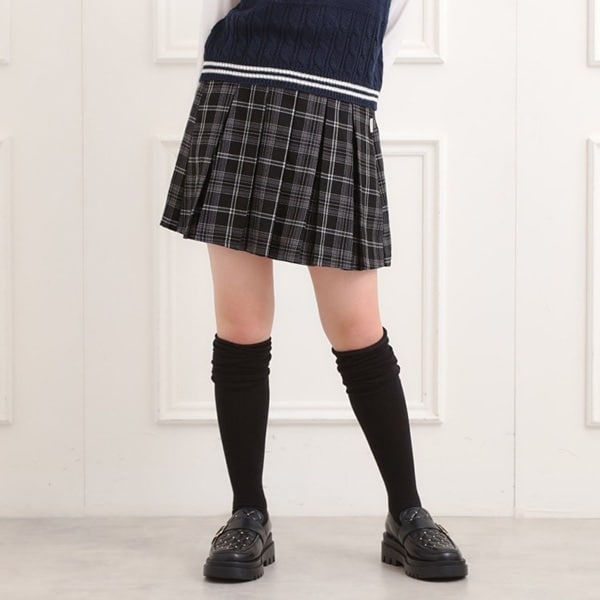 微起毛プリーツスカート